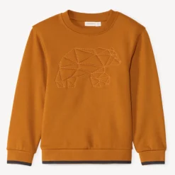 Sweat molleton avec animal surpiqué pour garçon