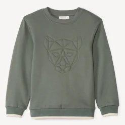 Sweat molleton avec animal surpiqué pour garçon