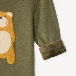 Sweat molleton avec broderie loop animal pour bébé garçon
