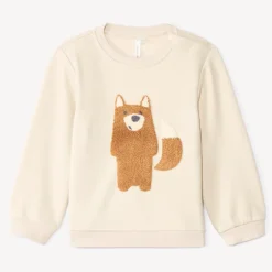 Sweat molleton avec broderie loop animal pour bébé garçon