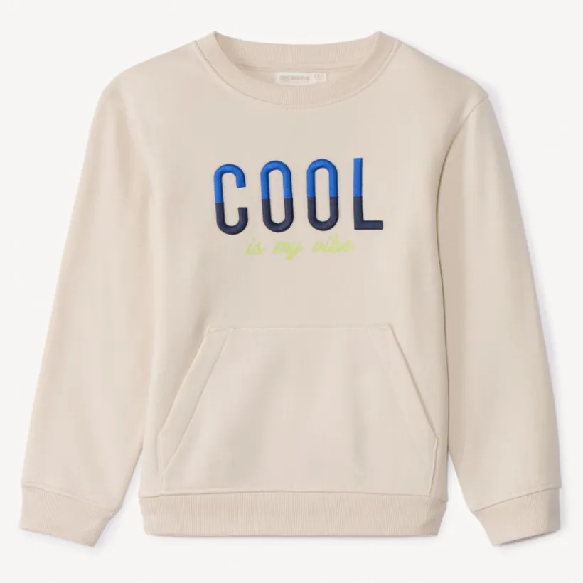 Sweat molleton avec broderie pour garçon