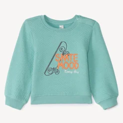 Sweat molleton capitonné motif skate pour bébé garçon