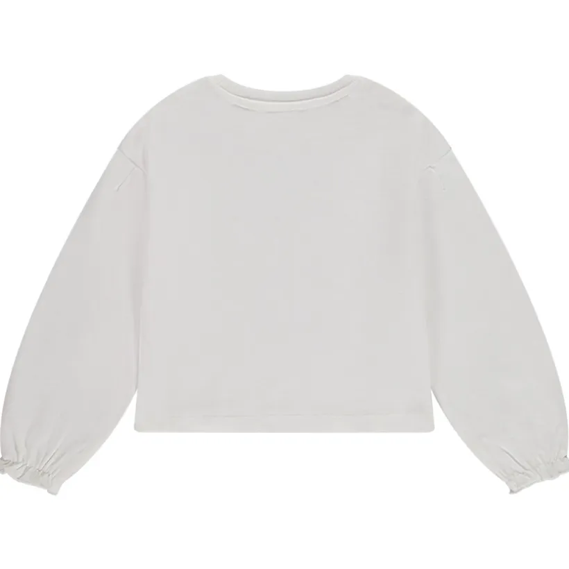 Sweat molleton court print hirondelle pour fille