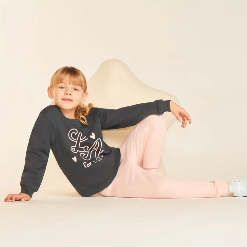 Sweat molleton fantaisie pour fille