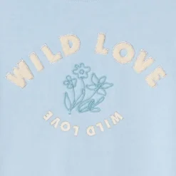 Sweat molleton oversize à bouclettes pour fille