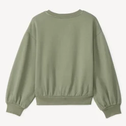 Sweat molleton oversize brodé pour fille