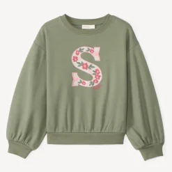 Sweat molleton oversize brodé pour fille
