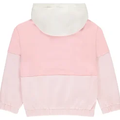 Sweat molleton oversize effet color block à capuche pour fille