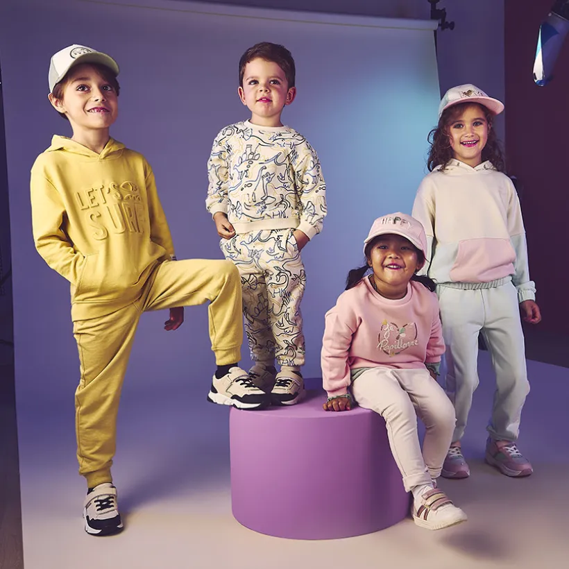 Sweat molleton oversize effet color block à capuche pour fille
