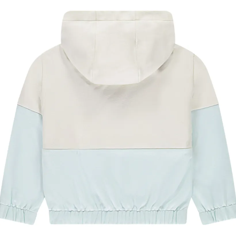 Sweat molleton oversize effet color block à capuche pour fille