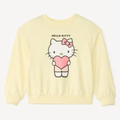 Sweat molleton oversize Hello Kitty pour fille