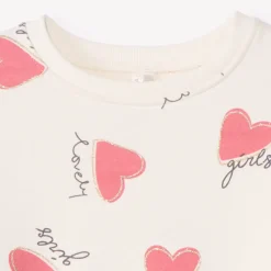 Sweat molleton oversize imprimé pour bébé fille