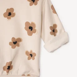 Sweat molleton oversize imprimé pour bébé fille