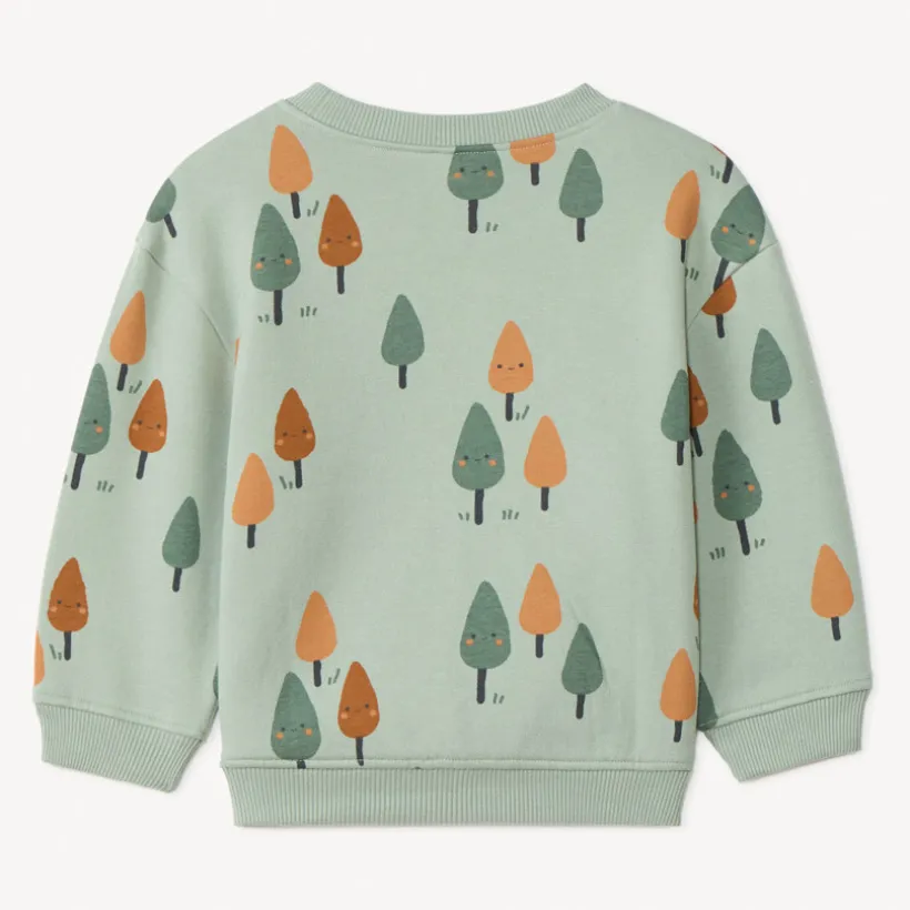 Sweat molleton oversize imprimé arbres pour bébé garçon