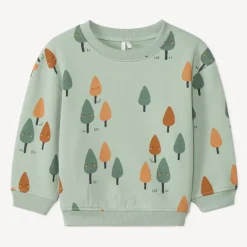 Sweat molleton oversize imprimé arbres pour bébé garçon