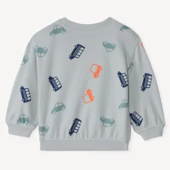 Sweat molleton oversize imprimé véhicules pour bébé garçon