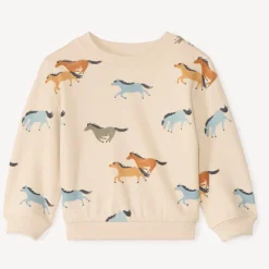 Sweat molleton oversize imprimé chevaux pour bébé garçon