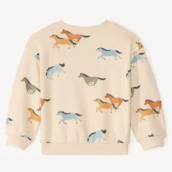 Sweat molleton oversize imprimé chevaux pour bébé garçon
