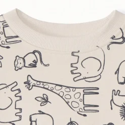Sweat molleton oversize imprimé animaux pour bébé garçon