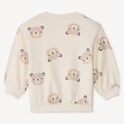 Sweat molleton oversize imprimé oursons pour bébé