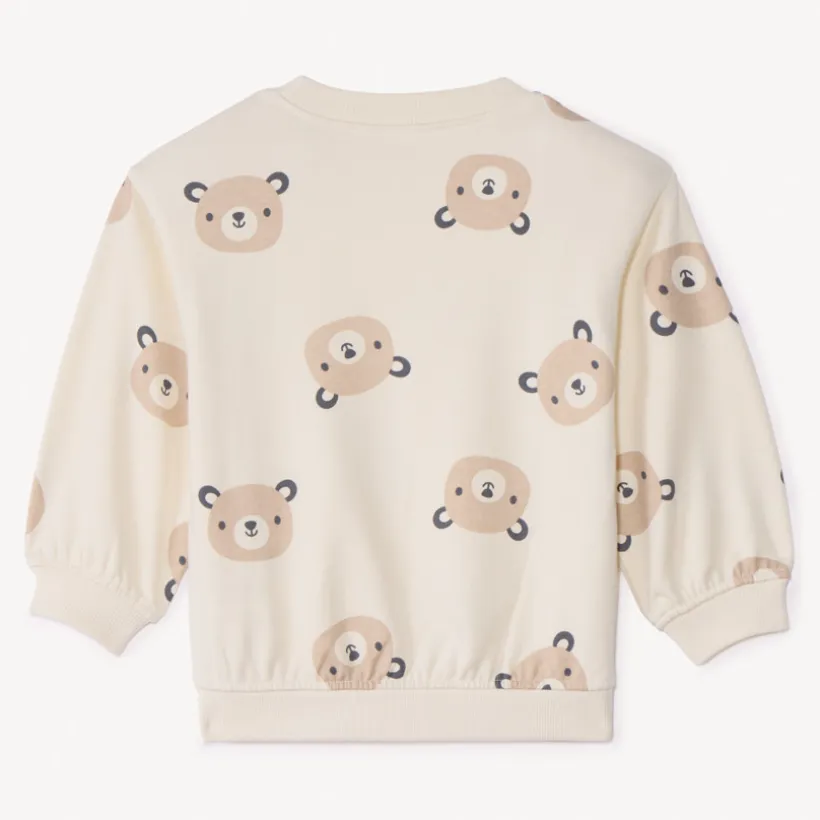 Sweat molleton oversize imprimé oursons pour bébé