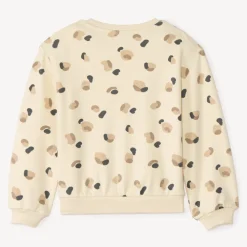 Sweat molleton oversize imprimé tacheté pour fille