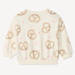 Sweat molleton oversize imprimé pour bébé fille