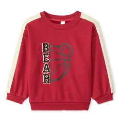Sweat molleton oversize motif basket pour bébé garçon