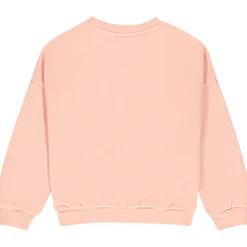 Sweat molleton oversize à motifs effet pétales 3D pour fille