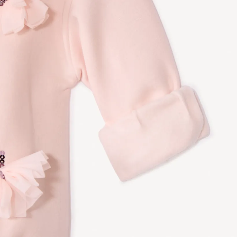 Sweat molleton oversize à papillons pour fille