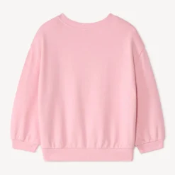 Sweat molleton oversize patchs bouclette pour bébé fille