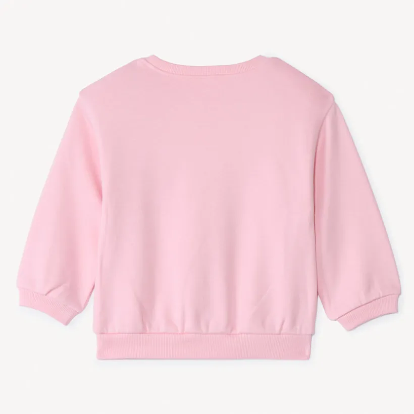 Sweat molleton oversize printé pour bébé fille