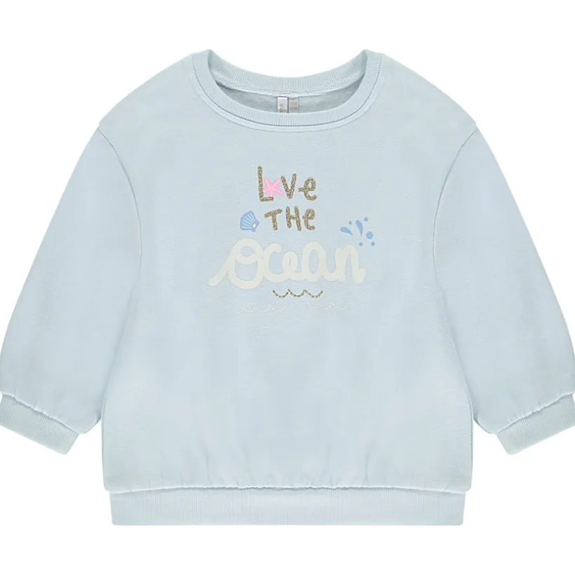 Sweat molleton oversize printé pour bébé fille