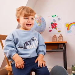 Sweat molleton oversize printé pour bébé garçon