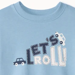 Sweat molleton oversize printé pour bébé garçon