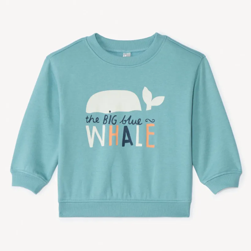 Sweat molleton oversize printé pour bébé garçon