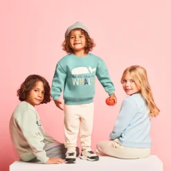 Sweat molleton oversize printé pour bébé garçon