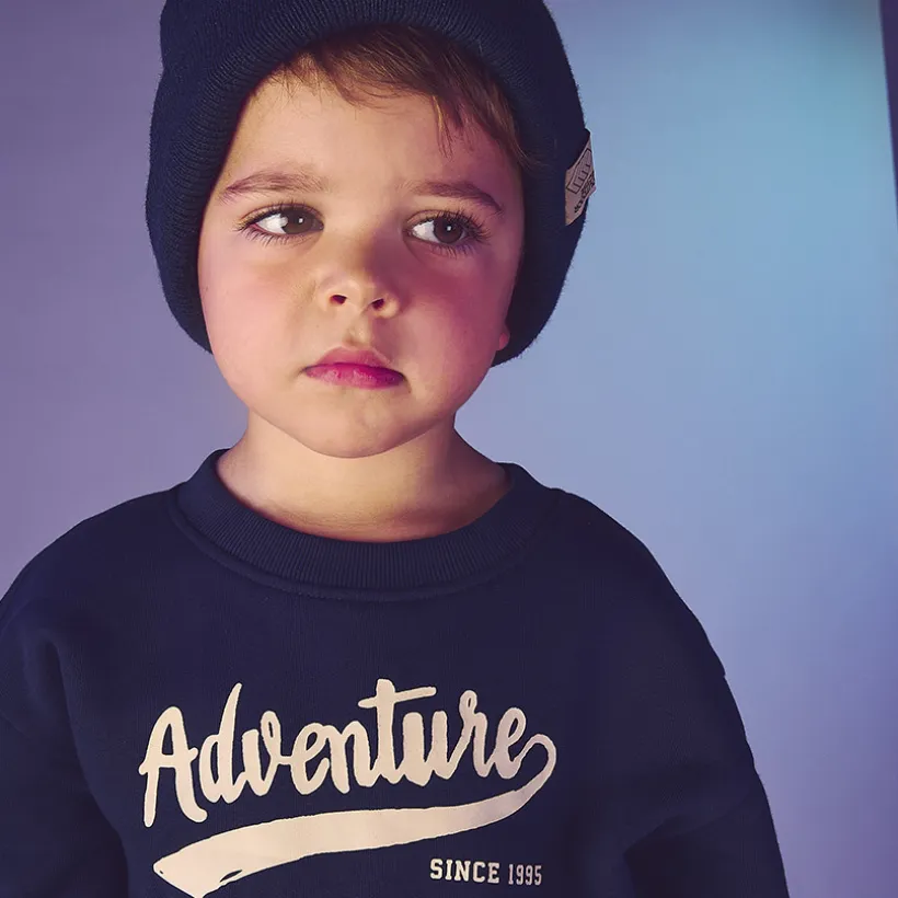 Sweat molleton oversize printé pour bébé garçon