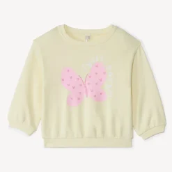 Sweat molleton oversize printé pour bébé fille