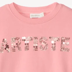 Sweat molleton oversize à sequins magiques pour fille