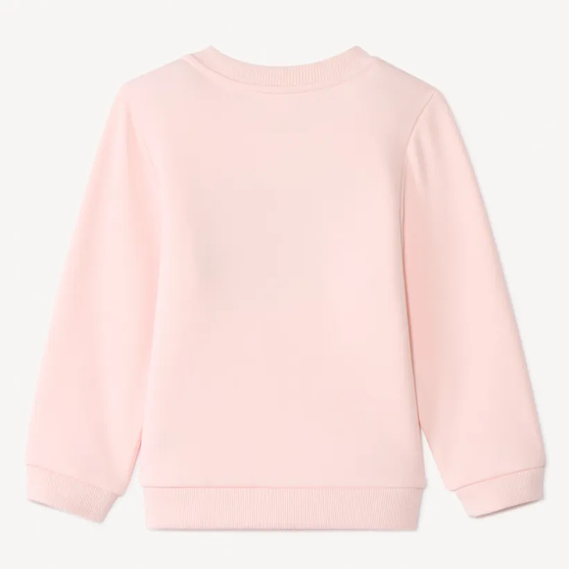 Sweat molleton à patchs bouclettes pour bébé fille
