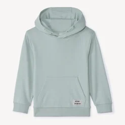 Sweat molleton uni à capuche pour garçon