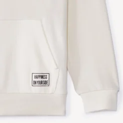 Sweat molleton uni à capuche pour garçon