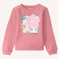 Sweat molleton uni fantaisie pour fille