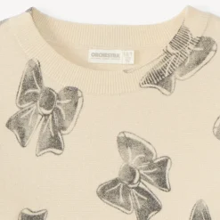 Sweat oversize en milano imprimé fantaisie pour fille