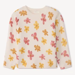 Sweat oversize en milano imprimé fantaisie pour fille