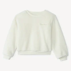 Sweat oversize en sherpa effet fourrure pour fille