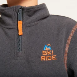 Sweat polaire de ski à col zippé pour garçon