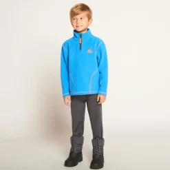 Sweat polaire de ski à col zippé pour garçon