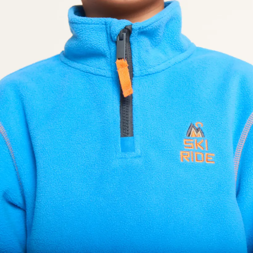 Sweat polaire de ski à col zippé pour garçon